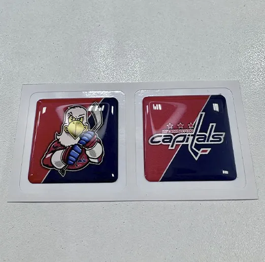 Наклейки на телефон логотип+талисман ХК Washington Capitals