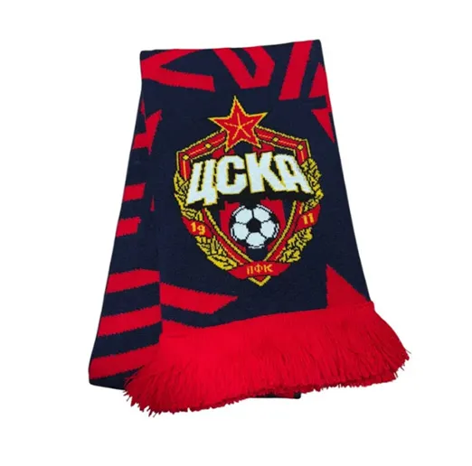 Шарф ЦСКА Москва Логотип Конь 1911 темно-синий SCF1004