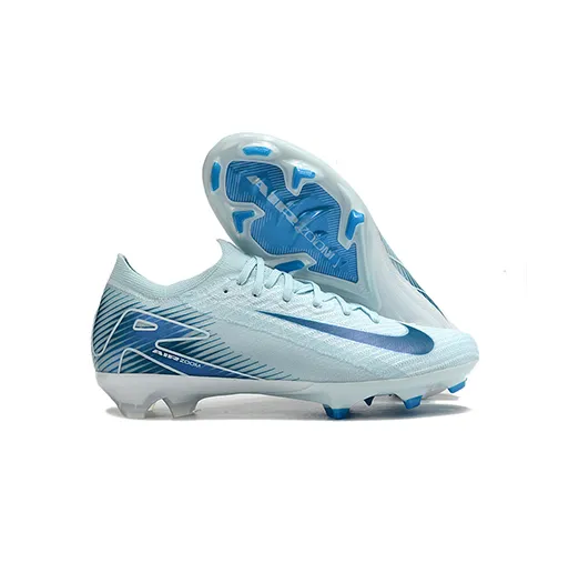 Бутсы Nike Air Zoom Mercurial Vapor 16 Elite FG голубые подростковые