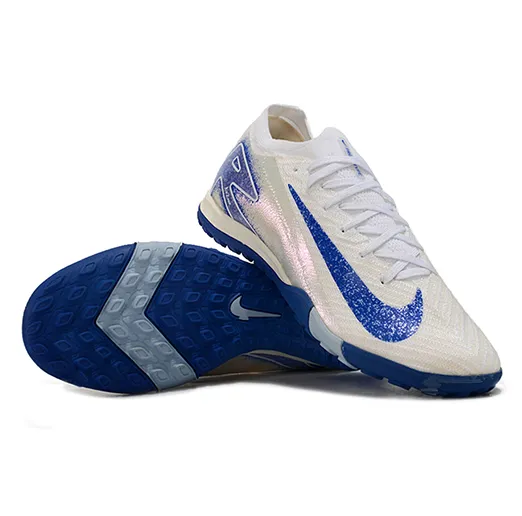 Сороконожки NIKE AIR ZOOM MERCURIAL VAPOR 16 ELITE TF04 бело-голубые