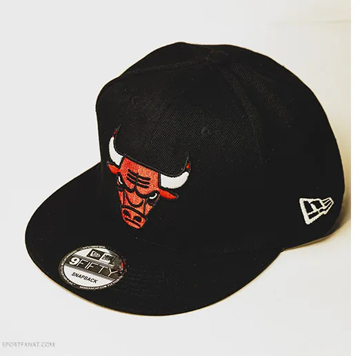 Бейсболка НБА Чикаго Буллз New Era 09 Snapback черная, 56-60