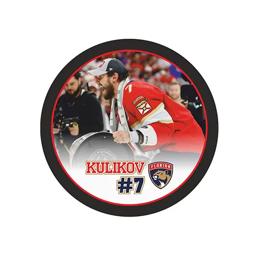 Шайба Игрок НХЛ KULIKOV Флорида №7 с Кубком Стэнли 2024 1-ст.