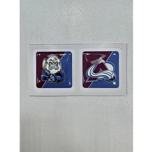 Наклейки на телефон логотип+талисман ХК Colorado Avalanche