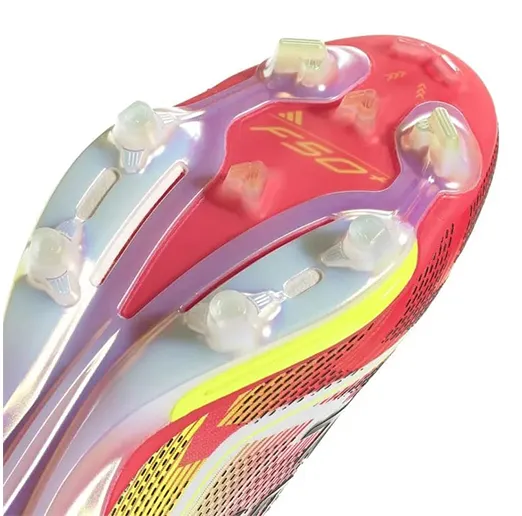 Бутсы ADIDAS F50 без шнурков BTS12 бело-красные