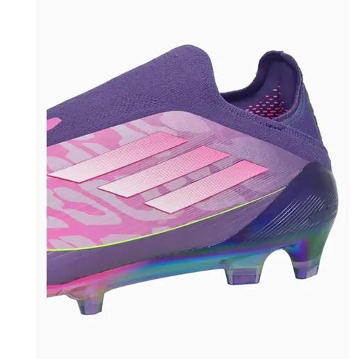 Бутсы ADIDAS F50 Elite FG LAMINE YAMAL BTS23 без шнурков фиолетовые