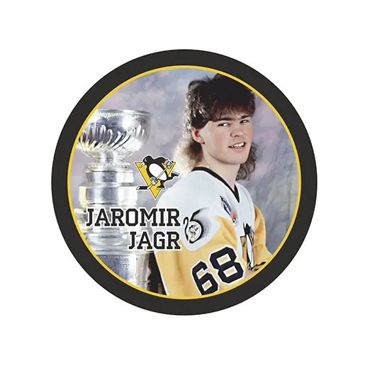 Шайба Игрок НХЛ JAROMIR JAGR Питтсбург Кубок Стенли 1-ст.