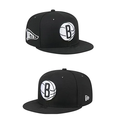 Бейсболка НБА Бруклин Нетс New Era 01 Snapback черная, 56-60