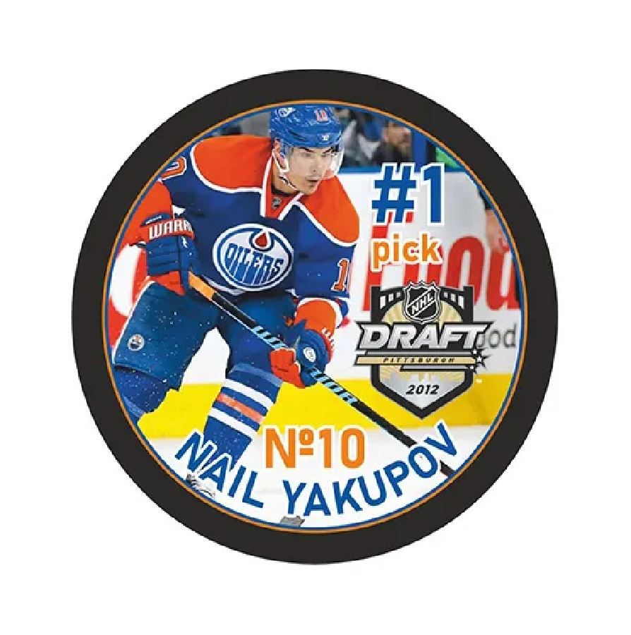 Шайба Игрок НХЛ YAKUPOV Edmonton Pick #1 DRAFT 2012 1-ст.