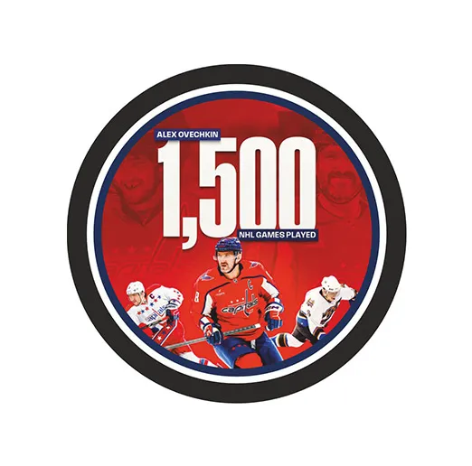 Шайба Игрок НХЛ OVECHKIN 1500 GAMES 1-ст.