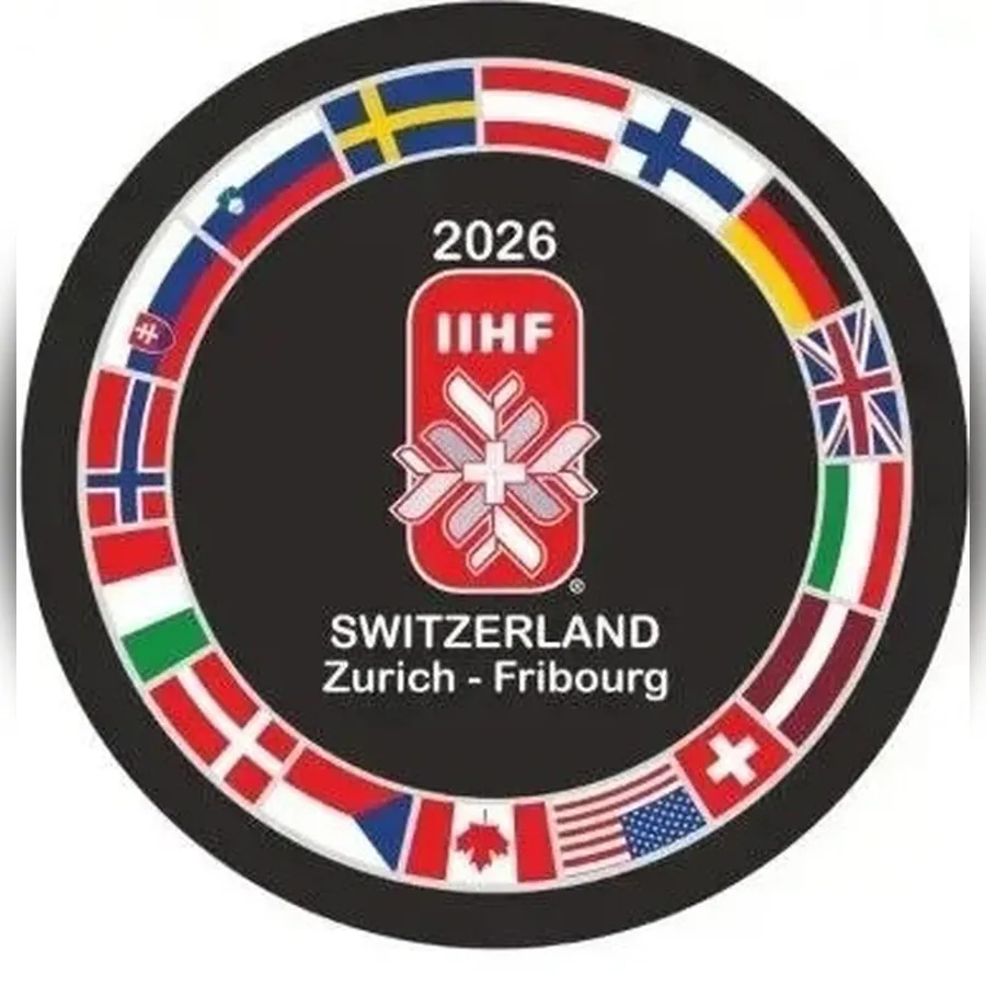 Шайба ЧМ 2026 SWITZERLAND Флаги 1-ст.