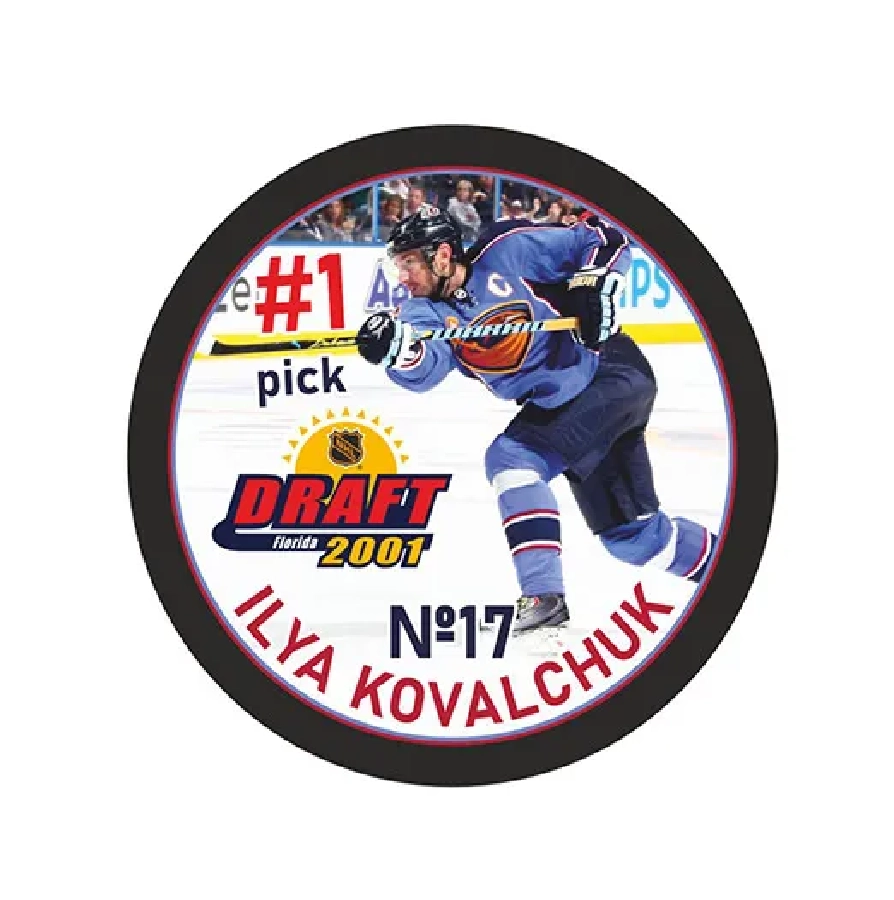 Шайба Игрок НХЛ KOVALCHUK Atlanta Pick #1 DRAFT 2001 1-ст.