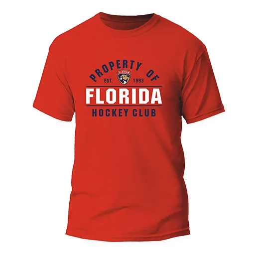 Футболка Флорида красная Hockey Club est. 1993
