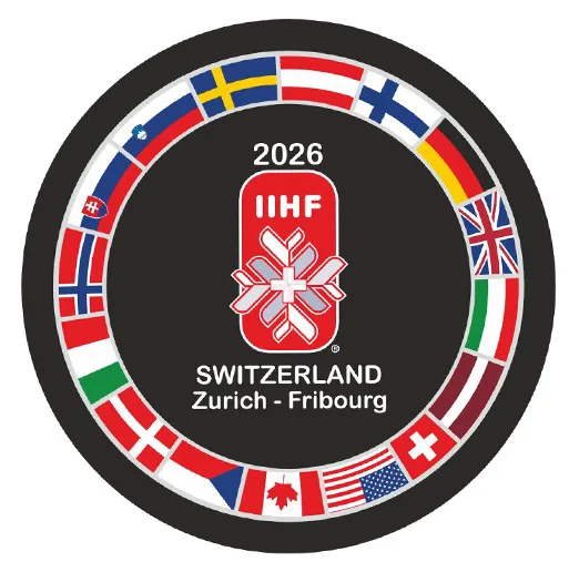 Шайба ЧМ 2026 SWITZERLAND Флаги 1-ст.