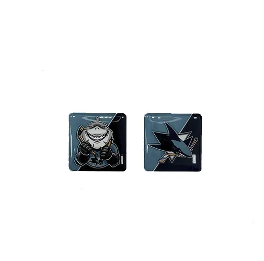 Наклейки на телефон логотип+талисман ХК San Jose Sharks