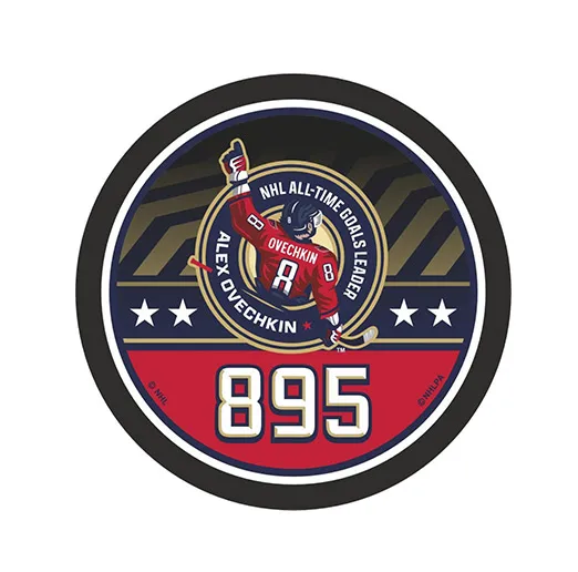 Шайба Игрок НХЛ OVECHKIN 895 NHL ALL-TIME GOALSLEADER 4 звезды 1-ст.