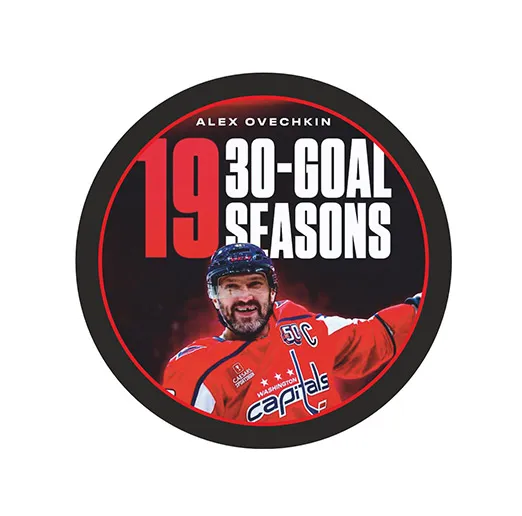 Шайба Игрок НХЛ OVECHKIN 19 SEASONS 30-GOAL 1-ст.