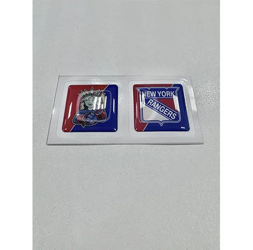 Наклейки на телефон логотип+талисман ХК New York Rangers
