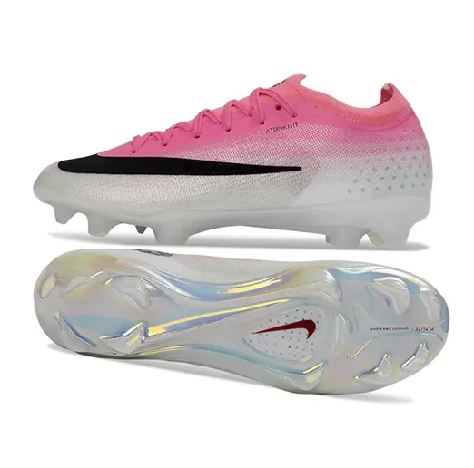 Бутсы Nike Air Zoom Mercurial Vapor 17 Elite FG серебристо-розовые