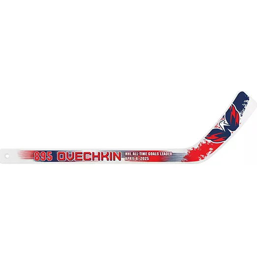 Мини-клюшка пластиковая сувенирная 45 см Вашингтон OVECHKIN 895 NHL ALL-TIME GOALSLEADER