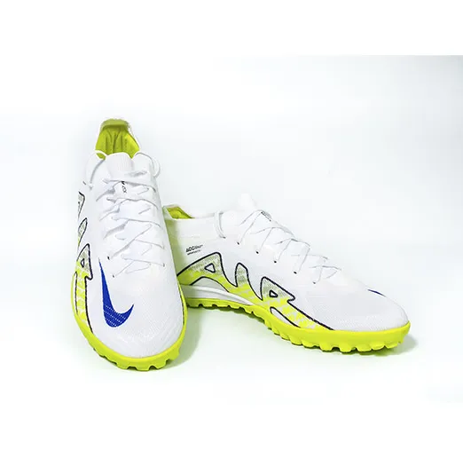 Сороконожки Nike AIR ZOOM MERCURIAL VAPOR 15 ELITE белые с салат.подошвой