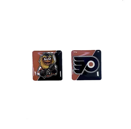 Наклейки на телефон логотип+талисман ХК Philadelphia Flyers