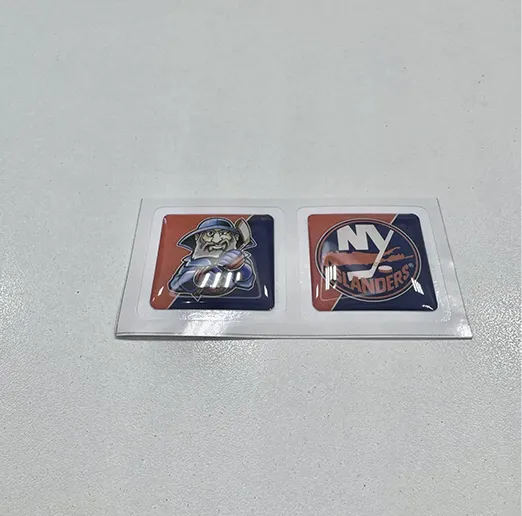 Наклейки на телефон логотип+талисман ХК New York Islanders