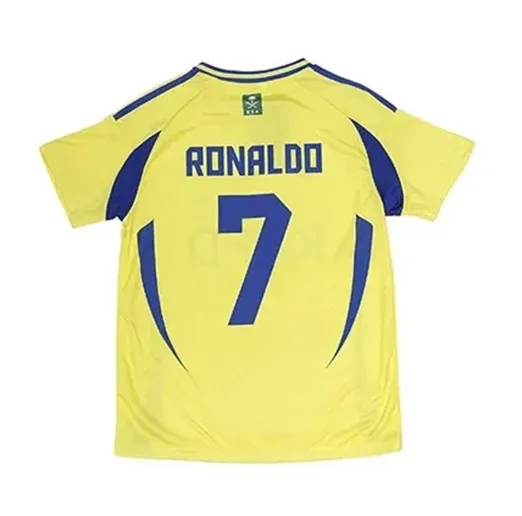 Футболка от формы подр. Аль-Наср Ronaldo 24/25 желто-синяя
