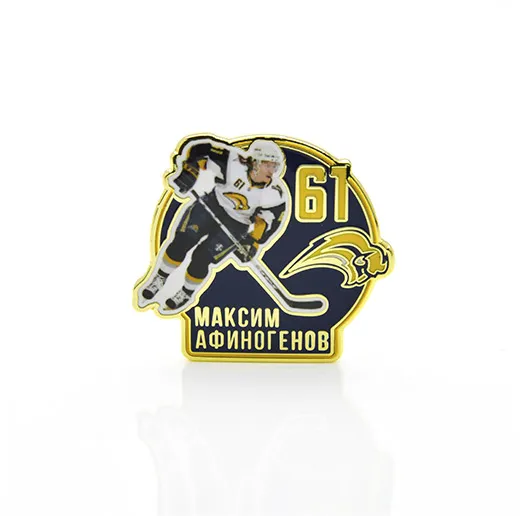 Значок НХЛ Звезда NHL Максим Афиногенов №61