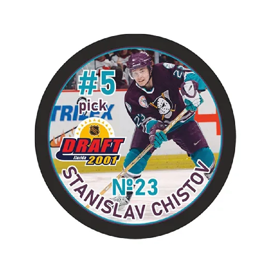 Шайба Игрок НХЛ CHISTOV Anaheim Pick #5 DRAFT 2001 1-ст.