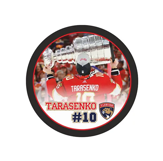 Шайба Игрок НХЛ TARASENKO №10 Флорида с Кубком Стэнли 2024 1-ст.