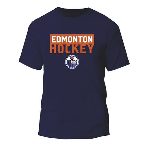 Футболка Эдмонтон т.синяя Hockey 2025