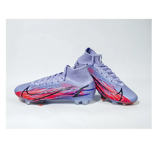 Бутсы NIKE AIR ZOOM MERCURIAL SUPERFLY 8 ELITE с носком фиолетово-красные