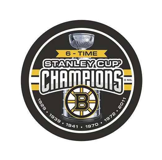 Шайба НХЛ Champions 6-Time Stanley Cup Boston 1-ст.