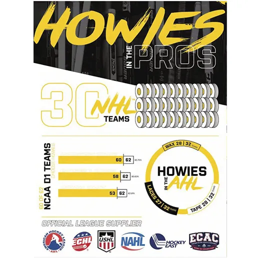 Лента хоккейная Howies 38мм х 45,72м белая