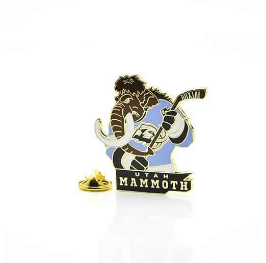 Значок НХЛ Юта Маммот Маскот