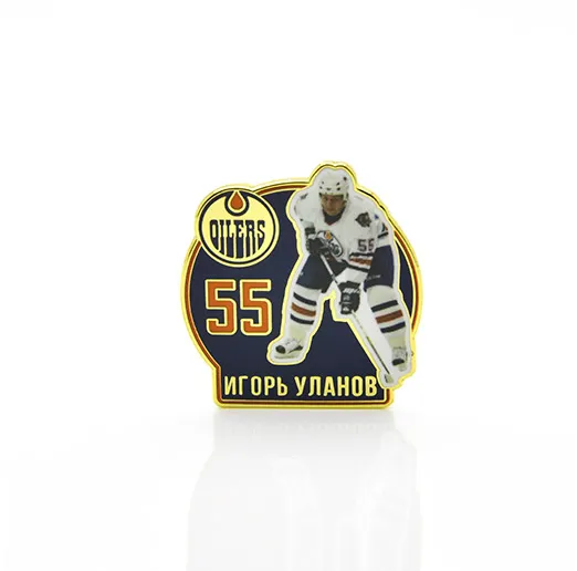 Значок НХЛ Звезда NHL Игорь Уланов №55