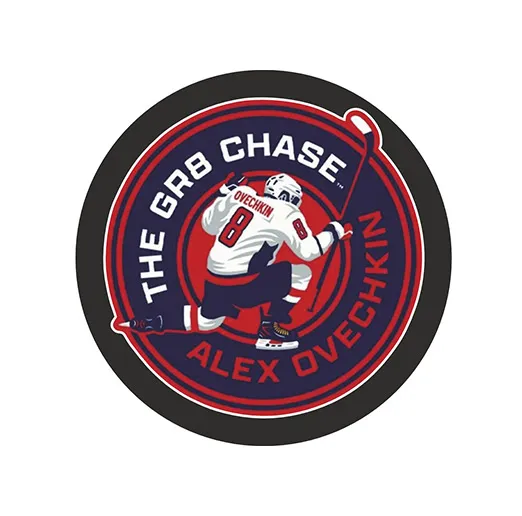 Шайба Игрок НХЛ OVECHKIN THE GR8 CHASE в белом свитере 1-ст.