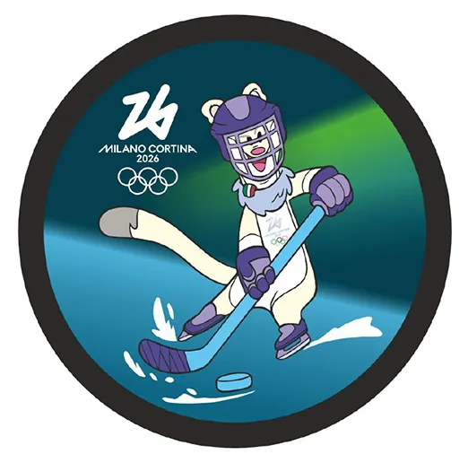 Шайба ОИ 2026 MILANO CORTINA Талисман 1-ст.