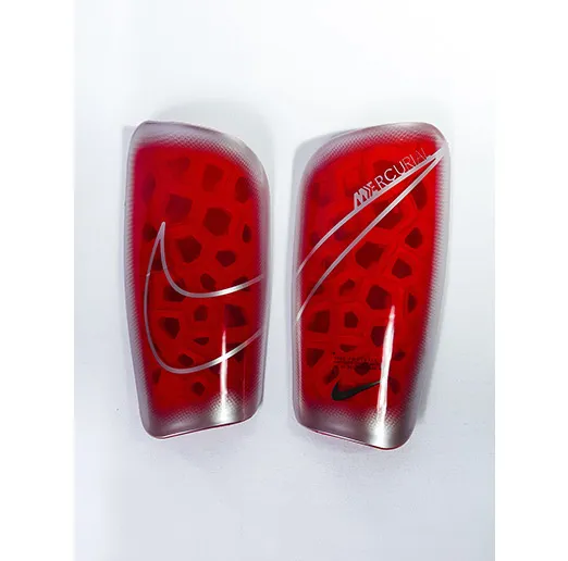 Щитки Nike Mercurial Lite красно-сер., 18 см