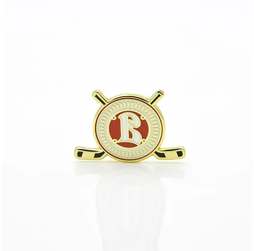 Значок КХЛ Витязь Эмблема с клюшками