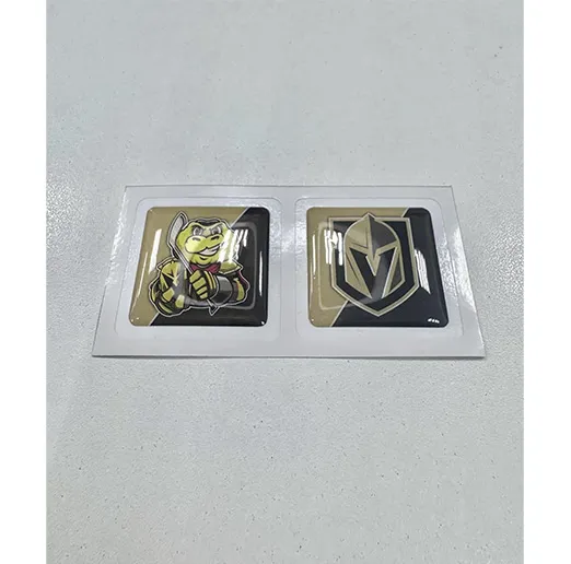 Наклейки на телефон логотип+талисман ХК Vegas Golden Knights