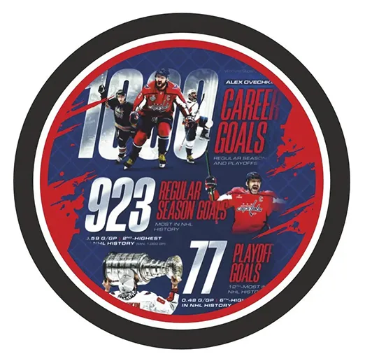 Шайба Игрок НХЛ OVECHKIN 1000 CAREER GOALS 1-ст.