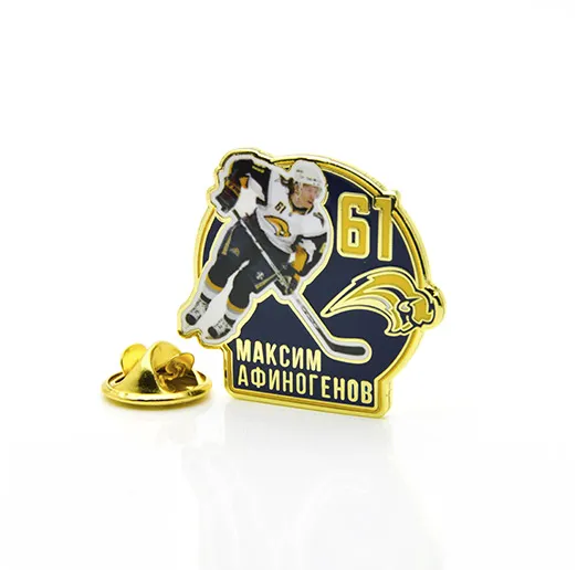 Значок НХЛ Звезда NHL Максим Афиногенов №61