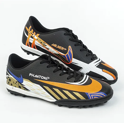 Турфы подр. NIKE PHANTOM черные с бирюз. полос