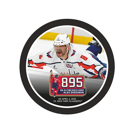 Шайба Игрок НХЛ OVECHKIN 895 лежа на льду после гола 1-ст. (2)