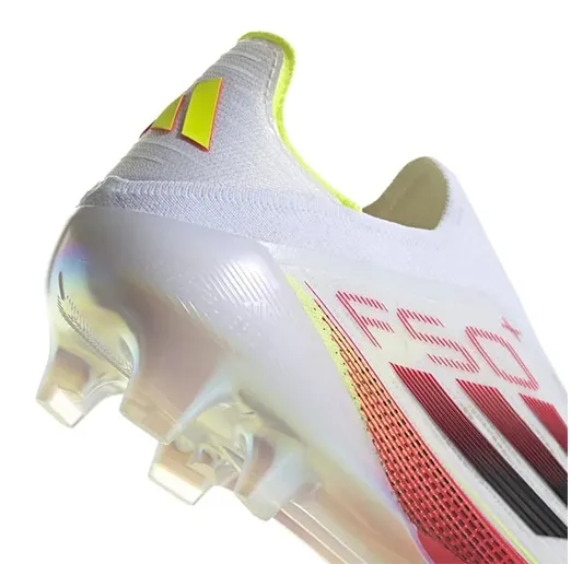 Бутсы ADIDAS F50 без шнурков BTS12 бело-красные