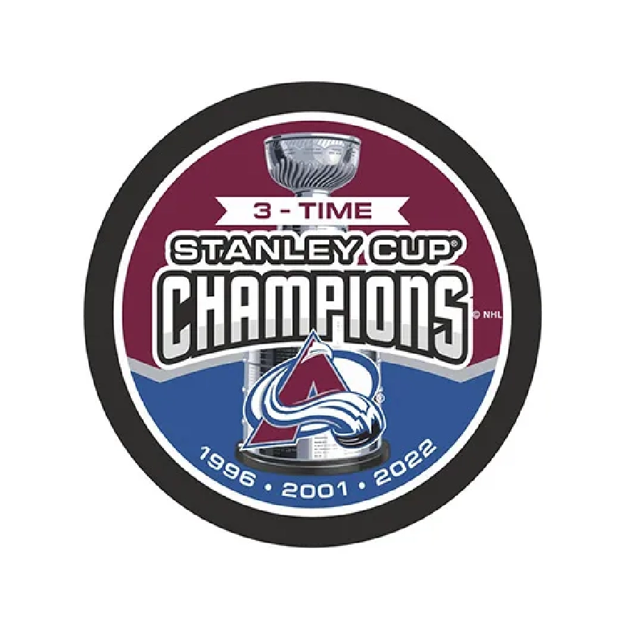 Шайба НХЛ Champions 3-Time Stanley Cup Colorado 1-ст.