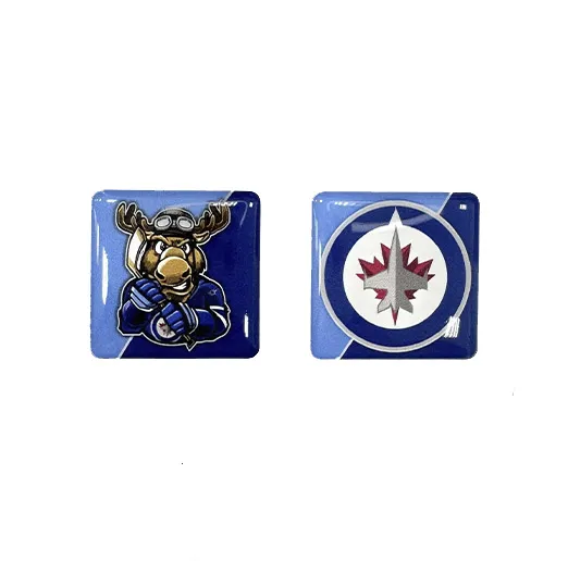 Наклейки на телефон логотип+талисман ХК Winnipeg Jets
