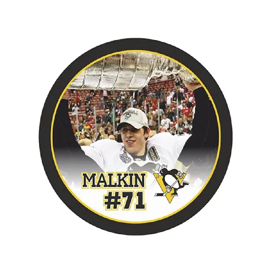 Шайба Игрок НХЛ MALKIN №71 с Кубком Стэнли 2009 Питтсбург