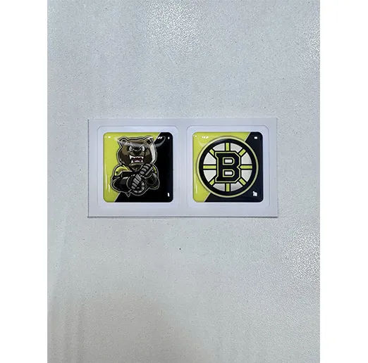 Наклейки на телефон логотип+талисман ХК Boston Bruins